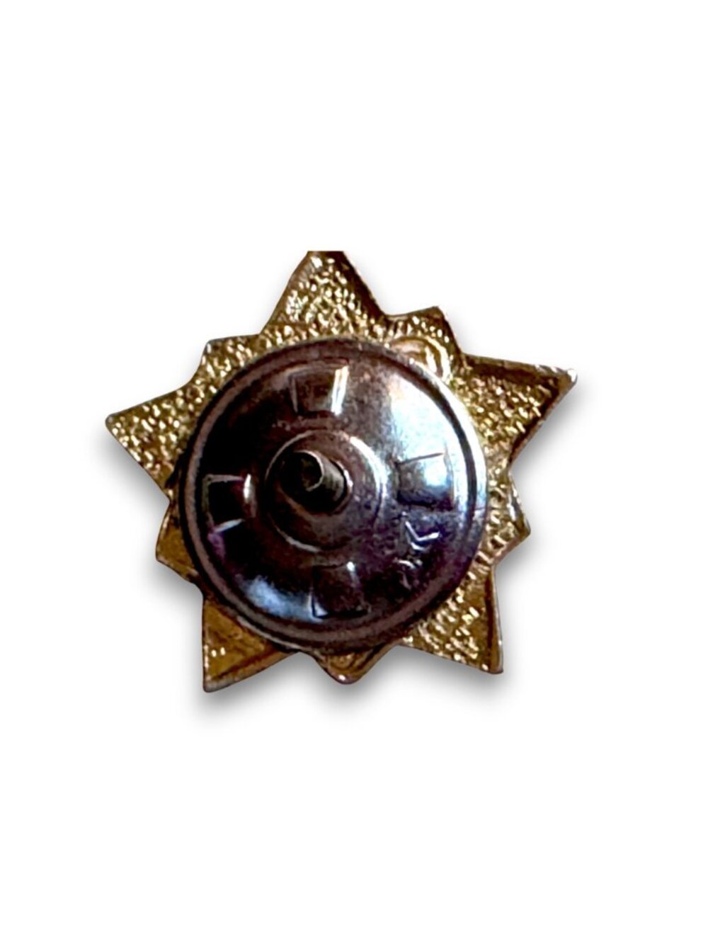 Vintage USSR Military Athlete Badge I Class Red & Gold Running Figure Star Pin - Picture 8 of 15